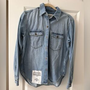 Good American x Zara Denim Shirt